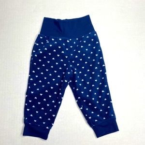 Baby girl heart flannel pants